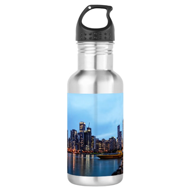 Night At Navy Pier 532 Ml Water Bottle (Front)