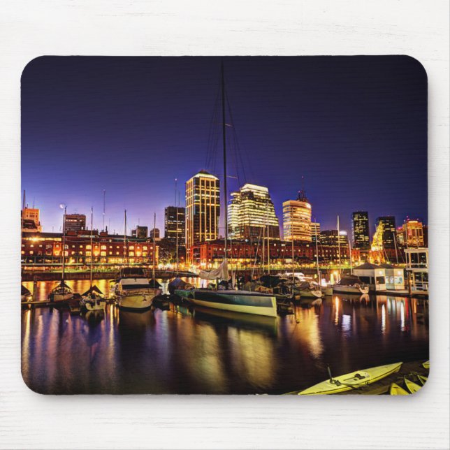 Night At Puerto Madero Mouse Pad (Front)