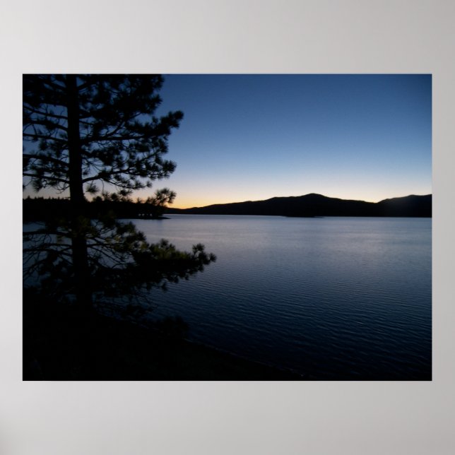 Night at the lake poster (Front)