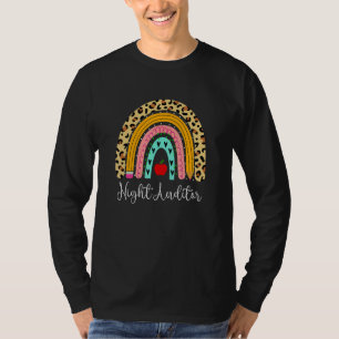Night Auditor Leopard Rainbow Accounting Back To S T-Shirt