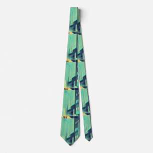 Night azure street tie