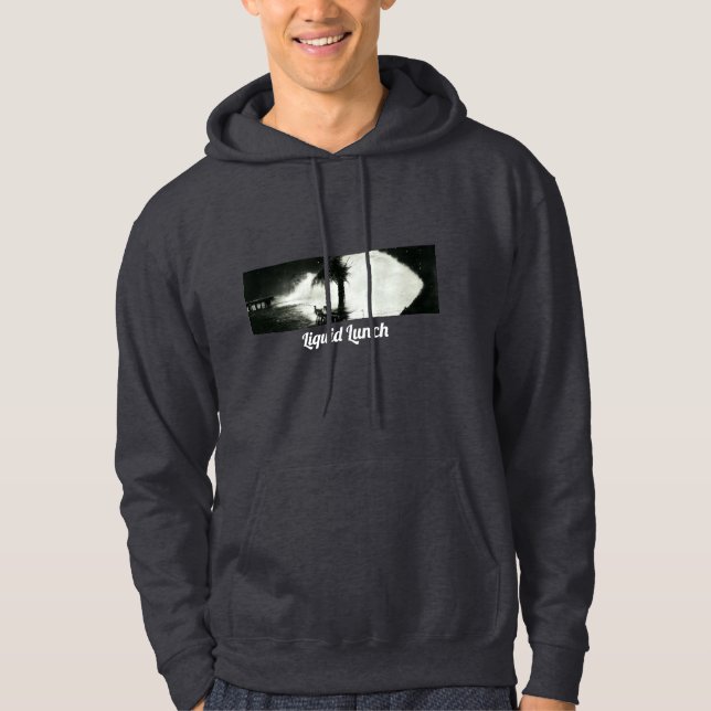 Night Beach Dark Grey Hoodie (Front)
