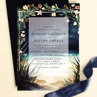 Night Beach Scene Wedding