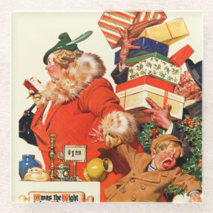 Night before Christmas Glass Coaster