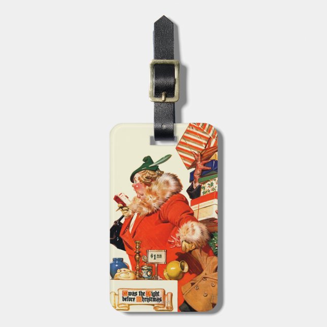 Night before Christmas Luggage Tag (Front Vertical)