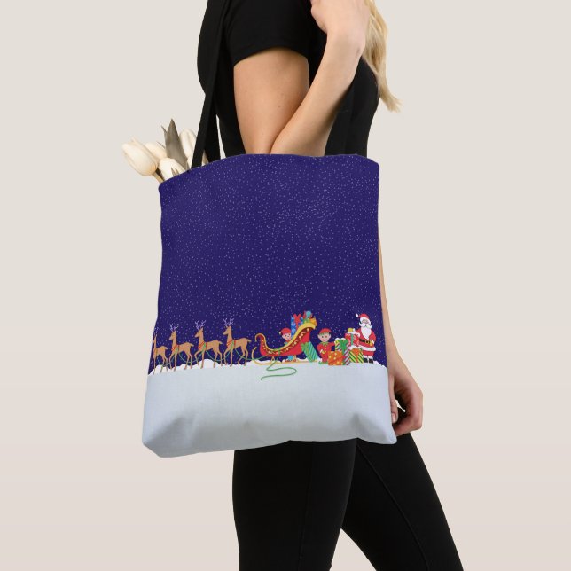 Night Before Christmas Tote Bag (Close Up)