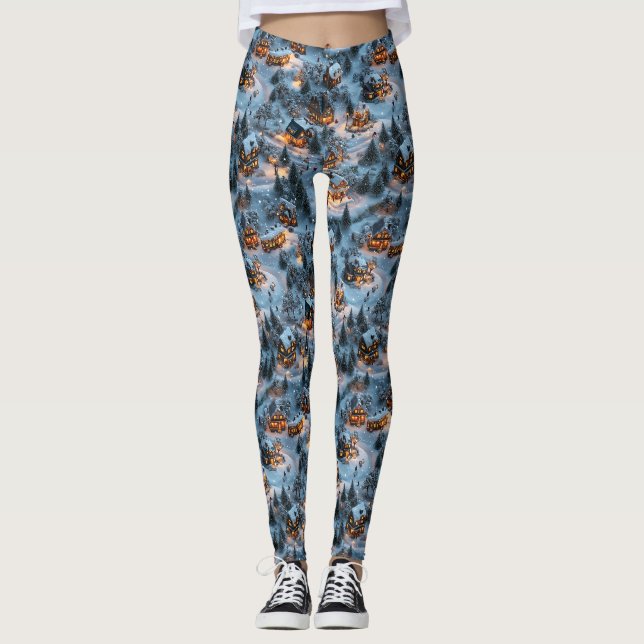 Night Before Christmas - Twilight Serenity  Leggings (Front)
