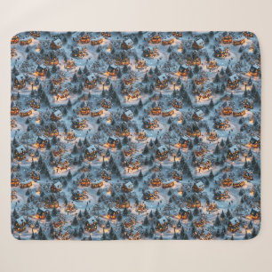 Night Before Christmas - Twilight Serenity Sherpa Blanket