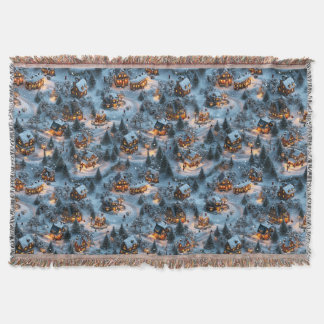 Night Before Christmas - Twilight Serenity  Throw Blanket