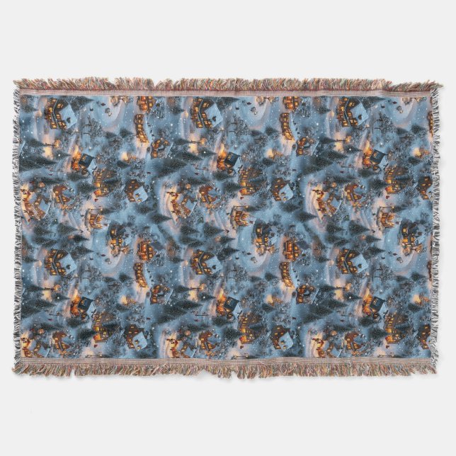 Night Before Christmas - Twilight Serenity  Throw Blanket (Front)
