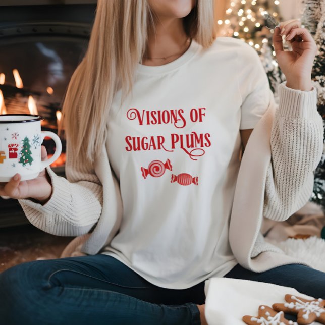 Night Before Christmas Visions of Sugar Plums T-Shirt (Creator Uploaded)