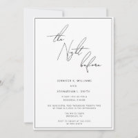 Night Before Script Rehearsal Dinner Invitation
