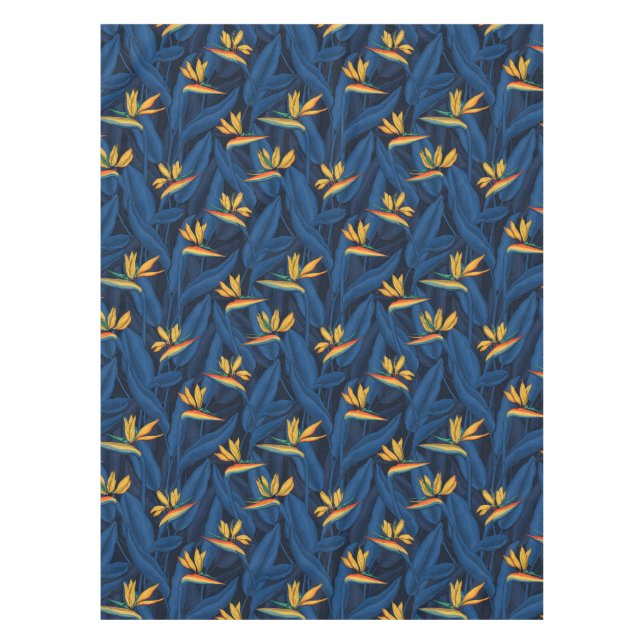 Night bird of paradise garden 2 tablecloth (Front)