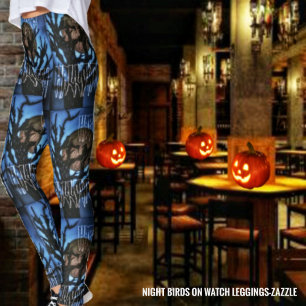Night Birds On Watch Leggings