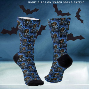 Night Birds On Watch Socks