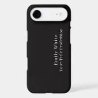 Night Black Plain Elegant Professional Modern