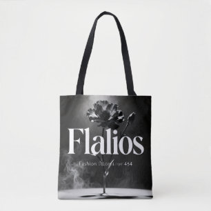 Night Bloom Dark Floral Aesthetic T-Shirt Tote Bag