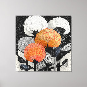 Night Bloom on the Red Planet #2 Canvas Print