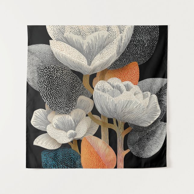 Night Bloom on the Red Planet #4 Tapestry (Front)