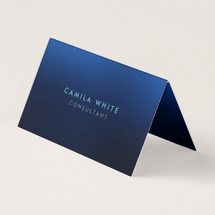 Night Blue Elegant Professional Business Card
