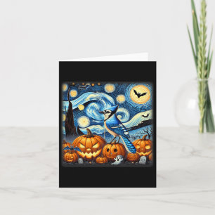 Night Blue Jay Halloween  Card