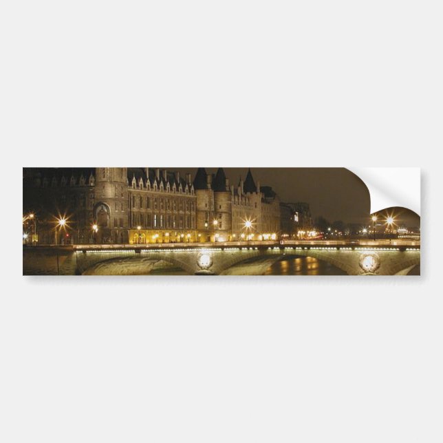 Night Bridge Bumper Sticker (Front)