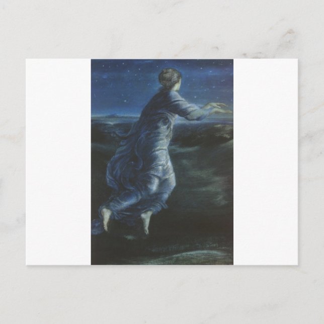 Night by Edward Burne-Jones Postcard (Front)