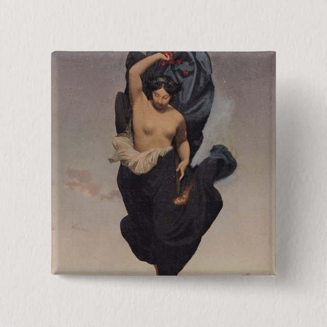 Night, c.1850-55 15 cm square badge (Front)