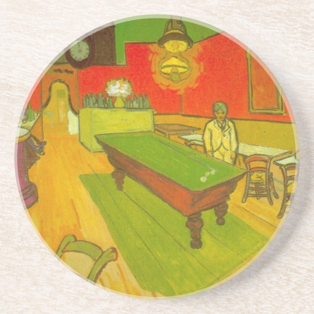 Night Cafe by Vincent van Gogh Coaster (Front)