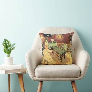 Night Cafe, Place Lamartine by Vincent van Gogh Cushion