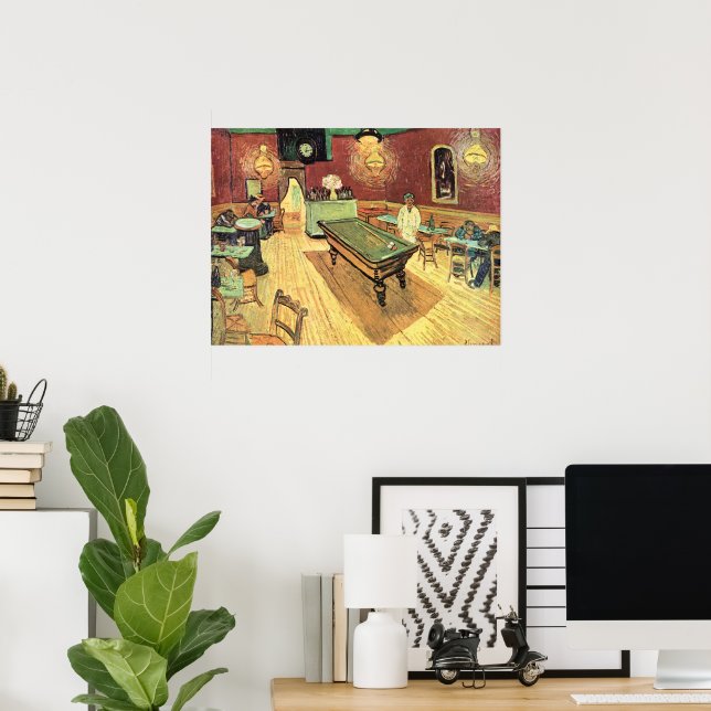 Night Cafe, Place Lamartine by Vincent van Gogh Poster (Home Office)
