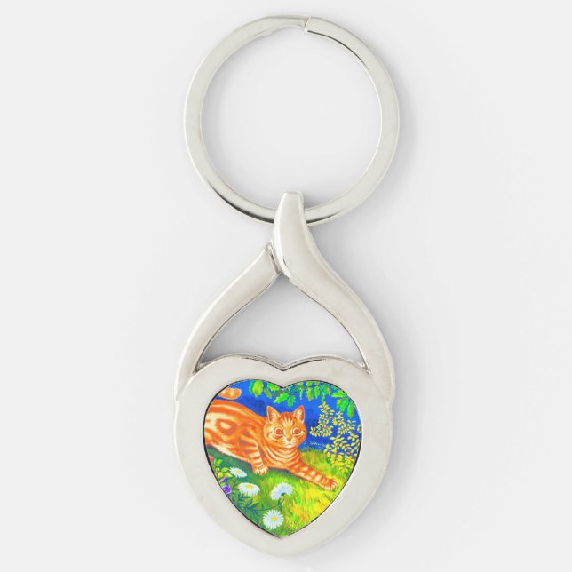 Night Cat Key Ring (Front)