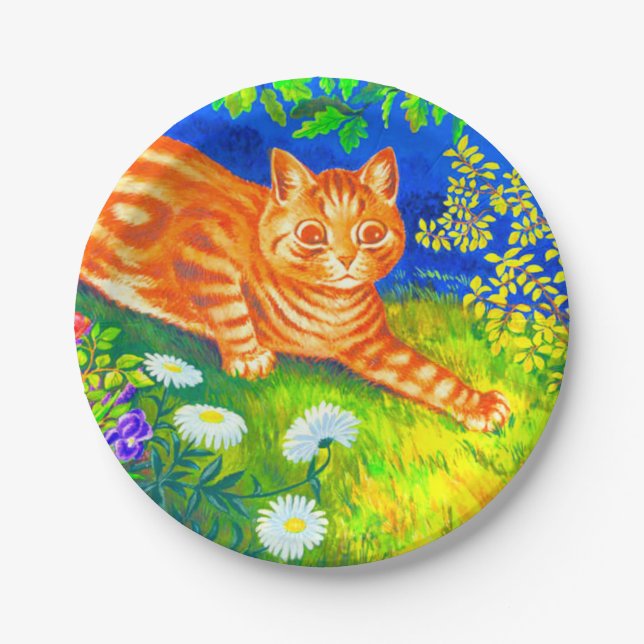 Night Cat Paper Plate (Front)