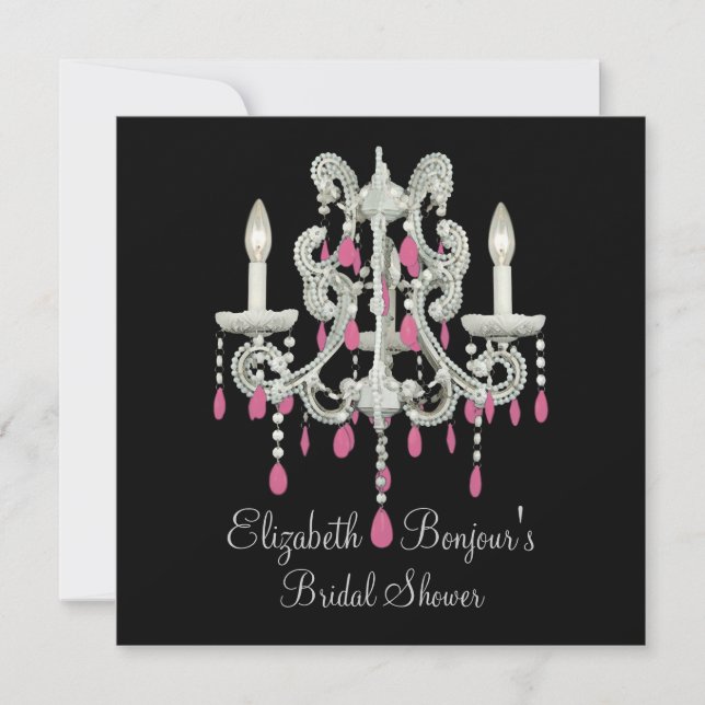 Night Chandelier ~ Invitations (Front)