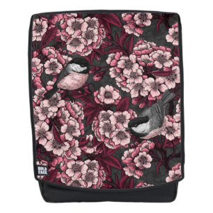 Night cherry garden backpack