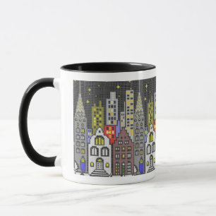 Night city mug