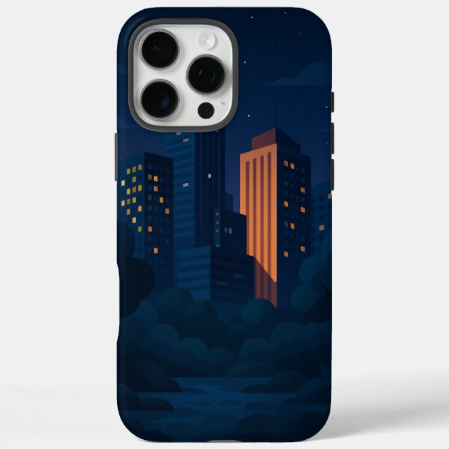 Night City Skyline Case-Mate iPhone Case (Back)