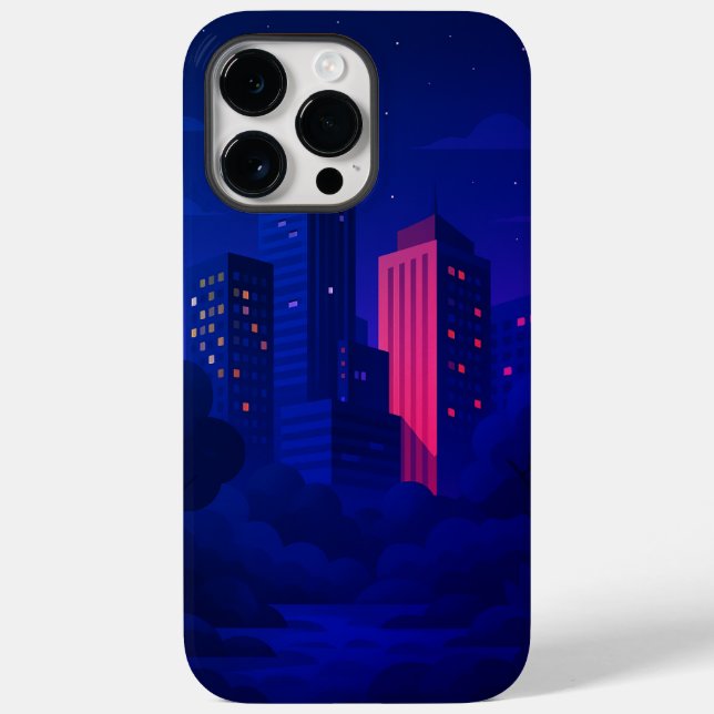 Night City Skyline Case-Mate iPhone Case (Back)
