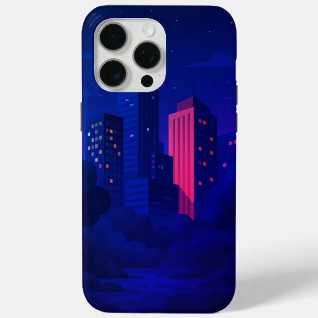 Night City Skyline Case-Mate iPhone Case (Back)