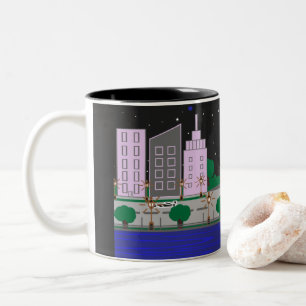 Night City Two-Tone Coffee Mug