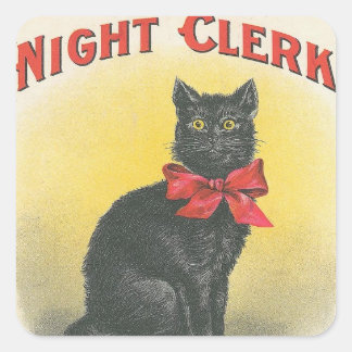 Night Clerk Square Sticker