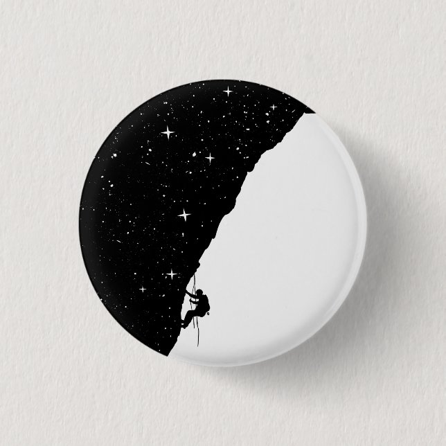 Night climbing 3 cm round badge (Front)