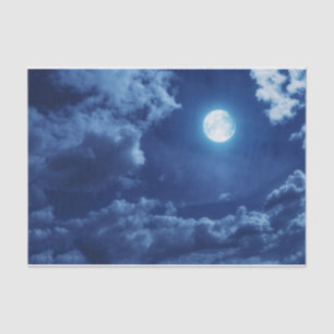 Night Clouds with Moon - Tissue Paper