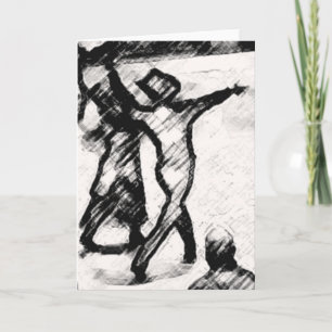 NIGHT CLUB 2 STEP DANCE GREETING CARD