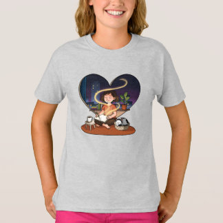 Night Creator Cosy Heart Window Art T-Shirt