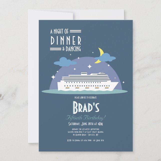 Night Cruise Invitation (Front)