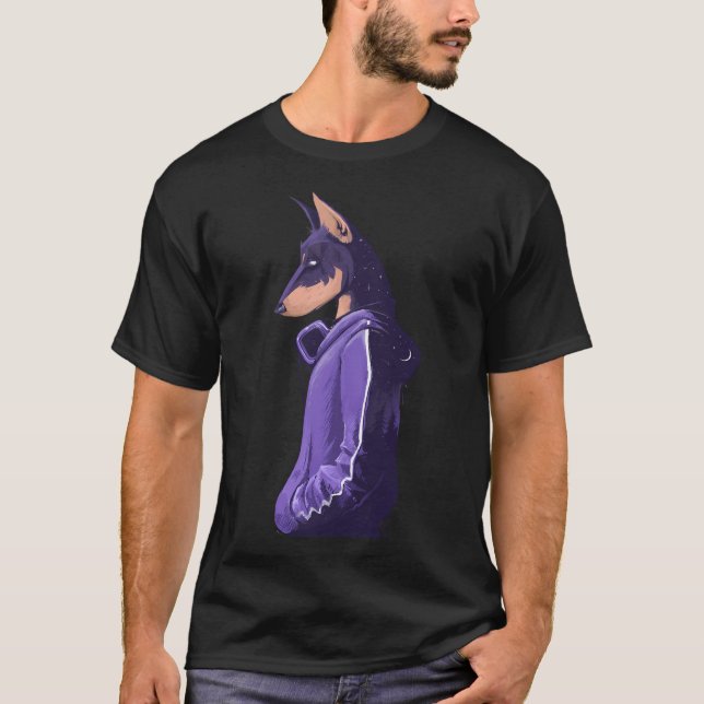 Night Doberman T-Shirt (Front)
