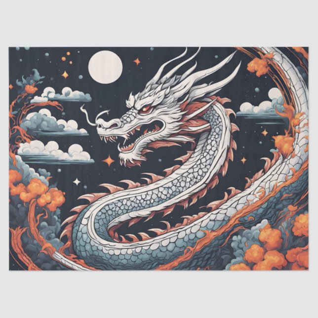 night dragon tissue paper (Front)