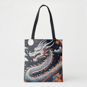 night dragon tote bag