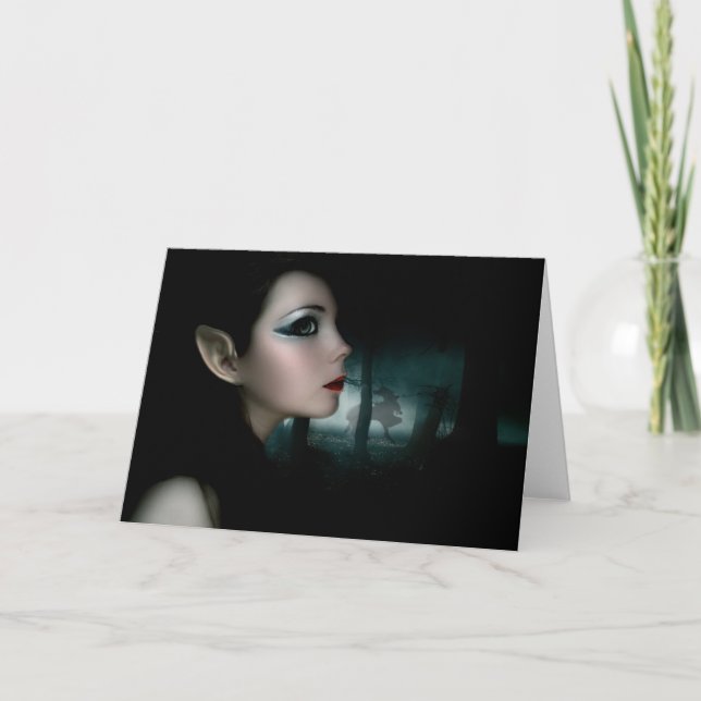 Night Elf Holiday Card (Front)